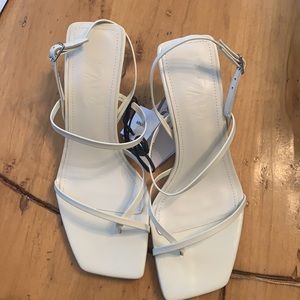 Zara summer heeled strappy sandals
